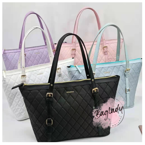 mango nylon quilted tote bag Lazada PH