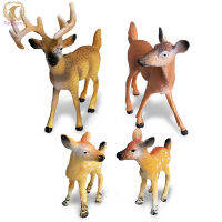 Simulation Deer Figurines Model Ornaments Action Figures Animal Model Decoration Children Educational Toys