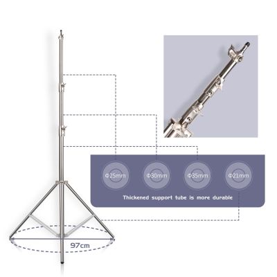 SH 290cm Aluminum Alloy Light Stand for Camera Ring Light Live Youtube Cellphone Video and Apply to Photography Softbox Fixed