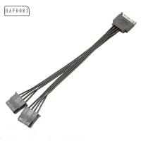 HAF0083 Molex IDE อุปกรณ์สำหรับคอมพิวเตอร์ สายถอยหลัง SATA สายอะแดปเตอร์ SATA 15พิน พาวเวอร์ซัพพลาย SATA สายเคเบิล SATA อะแดปเตอร์หัว D 4ขา สายอะแดปเตอร์แปลงไฟ สายแปลง SATA เป็น IDE