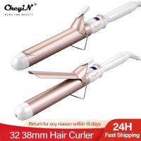 CkeyiN Professional LCD Digital Hair Curler ไฟฟ้า Curling Iron Curling Hair เครื่องมือ Curling Wand เซรามิคจัดแต่งทรงผม32มม. 25มม. 19มม.