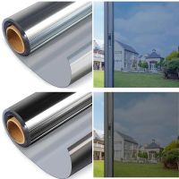 5M One Way Mirror Vinyl adhesive Window Film Anti Looking Privacy Sunscreen Blackout Glass Stickers Removable Tinting Color Film Screen Protectors