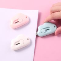 +【】 Cute Cloud Shape Mini Utility Knives Box Cutter Retractable Letter Opener Portable Carton Opener