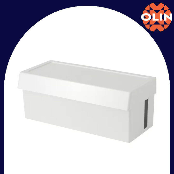 [ OLIN ] IKEA CABLE MANAGEMENT BOX WITH LID SATTING CABLE MANAGEMENT