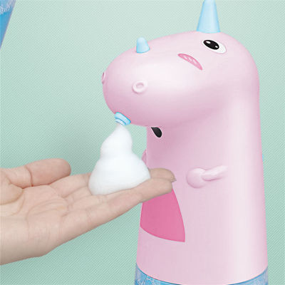 Household inligent automatic induction foam hand washing wall hanging small soap dispenser for children cartoon