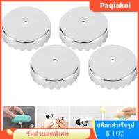 Paqiakoi 4pcs สบู่แม่เหล็กที่ยึดหมวกฝักบัวสบู่ตัวยึดหมวกอุปกรณ์ห้องน้ำ