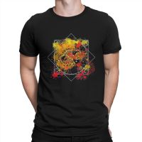 Arcane League Of Legends Lol Anime Creative Tshirt For Men Leo Paint Splat Constellation Active Round Neck Basic T Shirt Hip Hop 【Size S-4XL-5XL-6XL】