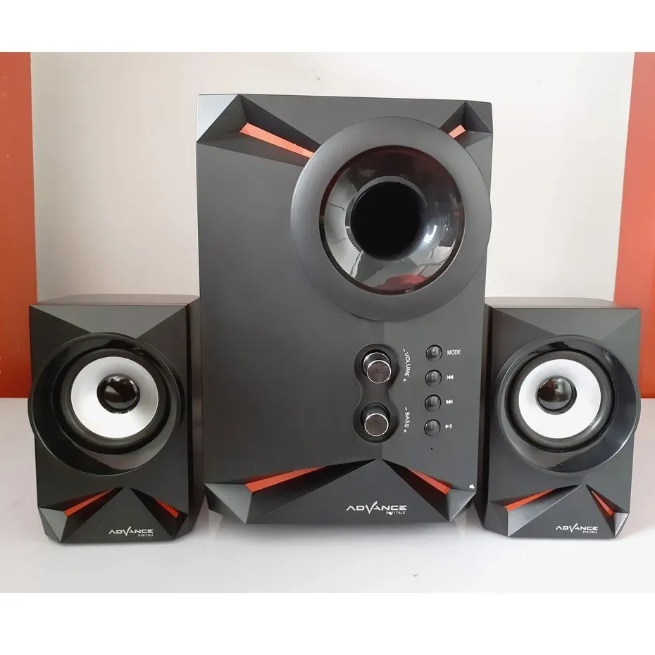 SPEAKER AKTIF 2.1 SUBWOOFER ADVANCE CLEON M180BT Bentuknya Modern, Bahan Sangat Kokoh, Bass Nya Mantap, Support