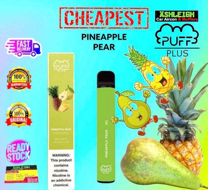 Puff bar Plus Vape PINEAPPLE PEAR smoke vapers full set（800 Puffs