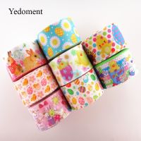 【CC】 10 Yards 1-1/2 quot; 38mm Easter Day Printed Grosgrain Hairbows Materials MD190120