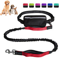 Dog Running Bag Waist Bags Leash Set Reflective Leash Traction Rope Dogs Running Belt Jogging Pull Dog Leash With Waist Bag