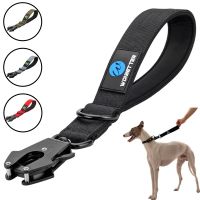 Pet collar dog neck leash nylon traffic lead large dog military leash short walking rope metal buckle puppy accessories