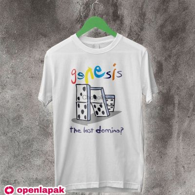 Genesis Band The Last Domino Tour T เสื้อ Genesis Band เสื้อ Genesis เสื้อ Vintage เสื้อ Music Legend Shirt