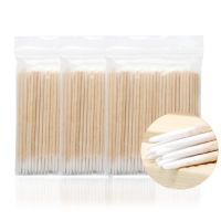 500 pcs Disposable Ultra-small Cotton Swab Lint Free Micro Brushes Wood Cotton Buds Swabs Eyelash Extension women Makeup Tools Cables Converters