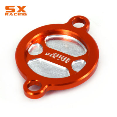 รถจักรยานยนต์ CNC เครื่องยนต์กรองน้ำมันสำหรับ KTM SXF XCF XCW EXC EXCF XCFW SMR FREERIDE 250 350 400 450 505 530