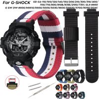 〖Bar watchband〗แถบสำหรับ Casio ไนล่อน G-SHOCK GA-110,แถบร้อน DW-6900 G-5600 GLS8900 GW-M5610สายรัดข้อมือผ้า16มม.