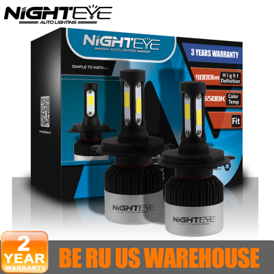 NIGHTEYE H4 LED Car Headlights Bulbs H7 H11 H8 H9 9005 HB3 9006 Hb4 H3 H1 Auto Headlamp Super Bright 72W 9000LM 6500K Car Lights