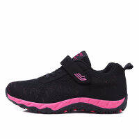 Ladies Sneakers Light Breathable Flat Wear Resisted Anti-Slippery Basket Vulcanized Shoes Women Comfort Casual Shoes Velcro Shoe