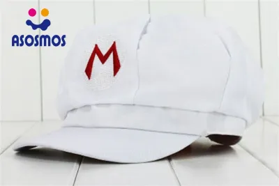 ASM หมวก Super Mario สำหรับเด็ก,หมวกคอสเพลย์ลายตัวละครทุกเพศเครื่องแต่งกายฮาโลวีนสำหรับเด็ก