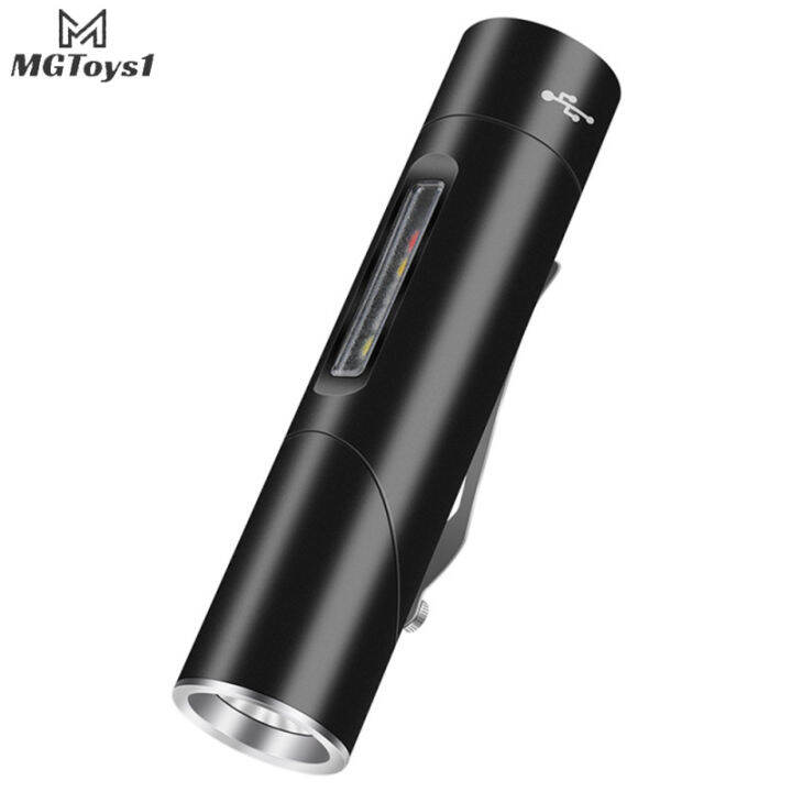 Led Flashlight Super Bright Pocket Flashlights Rechargeable 90 Degree