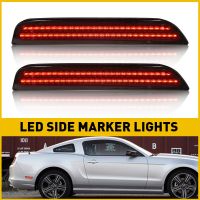 Lampu LED Mobil 2/4X โคมไฟ Penanda Sisi Belakang Depan Ford Mustang 2010 2011 2012 2013 Aksesori Lampu Parkir Sinyal Belok