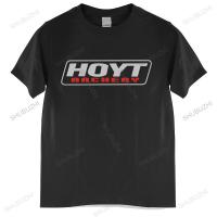 Tshirt Men Cotton Hoyt Archery Huntinger Bows Logo Black Tshirt Black Men T