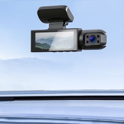 กล้องติดหน้ารถ DVR สำหรับรถยนต์1080P เครื่องบันทึกวีดีโอดูอัล150มุมกว้างกล้องติดรถยนต์ J44โหมดจอดรถการตรวจจับการเคลื่อนไหว24ชม.