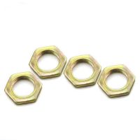 M6 M7 M8 M9 M10 M12 M13 M14 M16 GB808 Hex nut small pitch flat thin nut hexagon nuts hexagonal screw cap Color Zinc