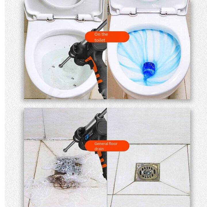 12V Electric Spring Type Pipe Dredge Machine Sewer Toilet Blockage