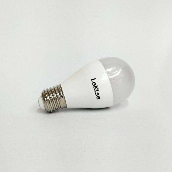 หลอดไฟ-led-กฟผ-5-วัตต์-8-วัตต์-ขั้ว-e27-ยี่ห้อ-lekise-เลคิเซ่-led-bulb-หลอดประหยัดไฟเบอร์-5-หลอดแอลอีดี-หลอดกลม-ได้มาตรฐาน