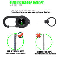 ใหม่ Fly Fishing Retractor เครื่องมือ Extractor Keeper Retractable พวงกุญแจ Burglar Chain Reel Badge ผู้ถือ Tackle Key แหวน Accessories.2023