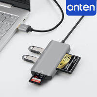 ONTEN รุ่น OTN-8107 USB 3.0 HUB with SD/TF+CF card reader TlD1