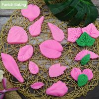 Leaf Flower Petal Cake Decoration Silicone Press Mold For Fondant Cupcake Chocolate Baking Tool Leaves Mold DIY Clay Handmold Bread Cake  Cookie Acces