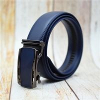 Men 39;s Belt Black/blue/red 3.5CM Width Male Strap 100-130CM Cow Leather Designer Belt for Men 2022 Quality Automatic Buckle Belt