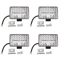 4Pcs 4 Inch 4X4 Car LED Work Light 108W 36LED Bar Square Spotlight 12V 24V Offroad for Truck Offroad ATV