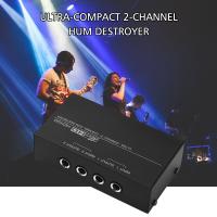 【Big-Sales】 The Guitar Street HD400 Ultra-Compact Hum Destroyer 2-Channel Hum Eliminator Noise Filter พร้อมอินพุต TRS ขนาด1/4นิ้วเอาต์พุตขจัดเสียงรบกวน