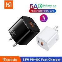 Mcdodo อะแดปเตอร์ชาร์จ 33W GaN USB QC + PD Type-C รองรับ Mi Turbo Charge 33W CH-651