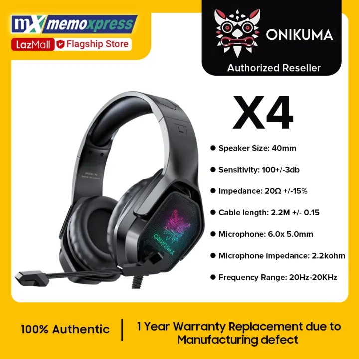 ONIKUMA X4 STEREO GAMING HEADSET Memoxpress Flagship Store Lazada PH