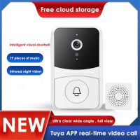 ♕ Wireless Doorbell WiFi Outdoor HD Camera Security Door Bell Night Vision Video Intercom Voice Change For Home Monitor Door Phone