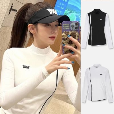Golf womens long-sleeved bottoming clothes plus velvet warm quick-drying breathable slim elastic ball clothes look thin Amazingcre Honma Malbon Mizuno PEARLY GATES  Scotty Cameron1❖