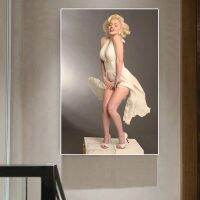 C Uadros ดาราภาพยนตร์ M Arilyn Monroe โปสเตอร์รูปภาพผ้าใบผนังศิลปะภาพวาดตกแต่งบ้านห้องนั่งเล่นอุปกรณ์ตกแต่งใหม่