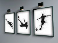 watercolor Football Poster Wall Art Canvas Painting Posters Sport Nordic Kids Room Decor Bar Gift Modern Design Haome Decor Drawing Painting Supplies