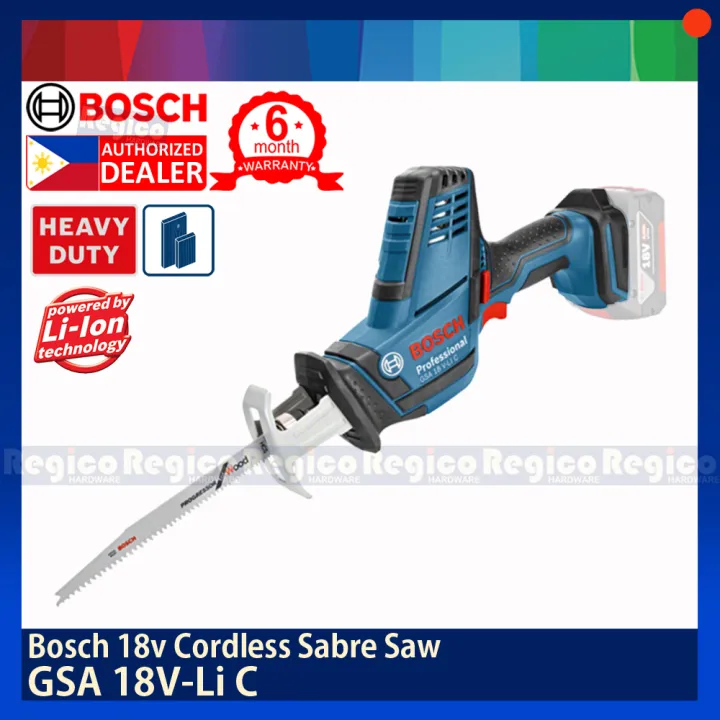 BOSCH GSA 18v-li C Cordless Reciprocating Saber Sabre Saw (UNIT ONLY ...