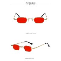 R Round small Sunglasses Fashion Trend Hip Hop Metal Mirror Sun Glasses Men Women