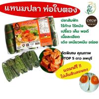 แหนมปลา แหนมใบตอง ปลาส้มฟัก ส้มฟักใบตอง OTOPลพบุรี 300g x 3แพ็ค ไร้ก้าง ไร้หนัง คุณภาพ สะอาด เปรี้ยว เค็มพอดี อร่อย พร้อมทาน ของฝากลพบุรี