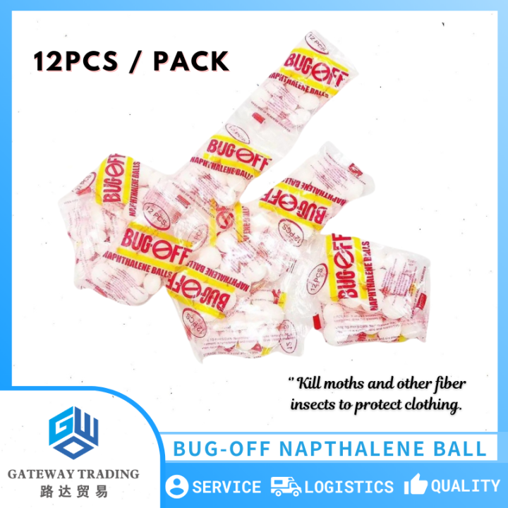 Bugoff 12pcs Naphthalene Balls BUGOFF Moth Ball Alcampor Fresh Smell