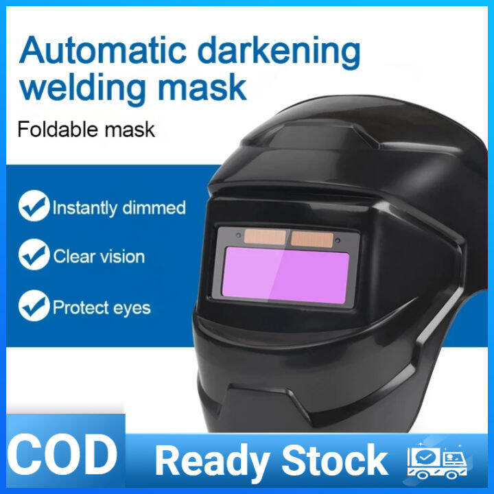 【COD】Welding Mask Automatic Darkening Welectric Welding Mask Argon Arc
