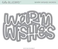 Warm wishes letter Metal Cutting Dies Crafts Die Cuts For DIY Scrapbooking Paper Cards Decorations