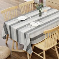 Simple and Fashionable Black and White Striped Rectangular Tablecloth Kitchen Wedding Decor Waterproof Tablecloth Nappe De Table