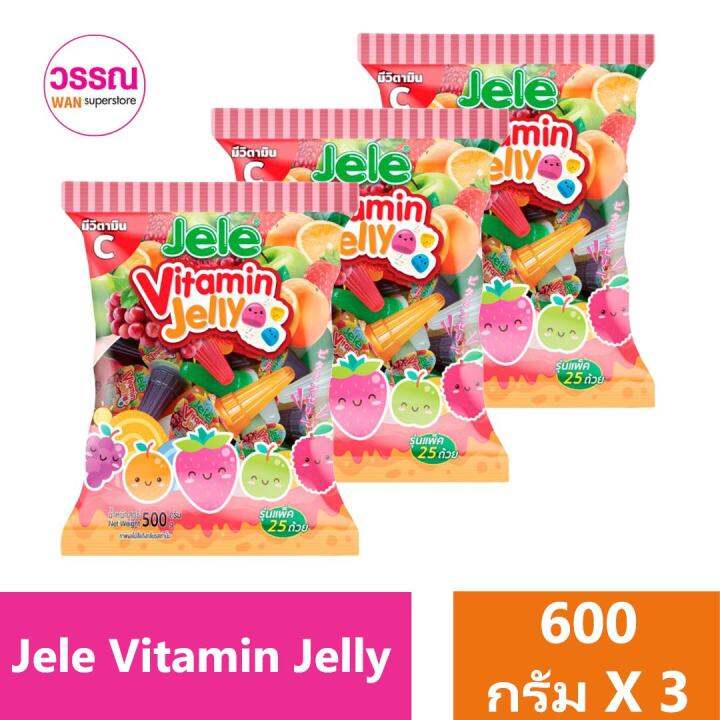Jele Vitamin Jelly เจเล่ วิตามิน เจลลี่ ขนมเยลลี่คาราจีแนนผสมน้ำองุ่น